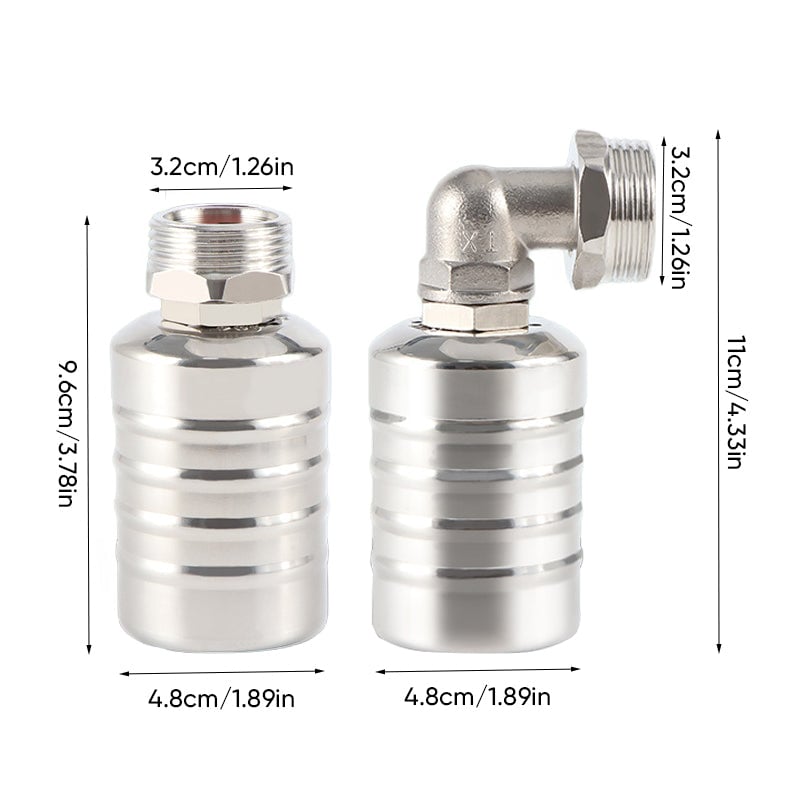 Válvula Mini Totalmente Automática em Aço Inoxidável 304 com Bola Flutuante