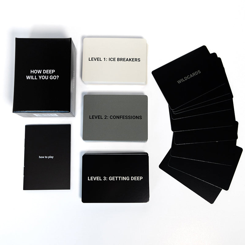 Original Conversation Game How Deep Will You Go Card Game
