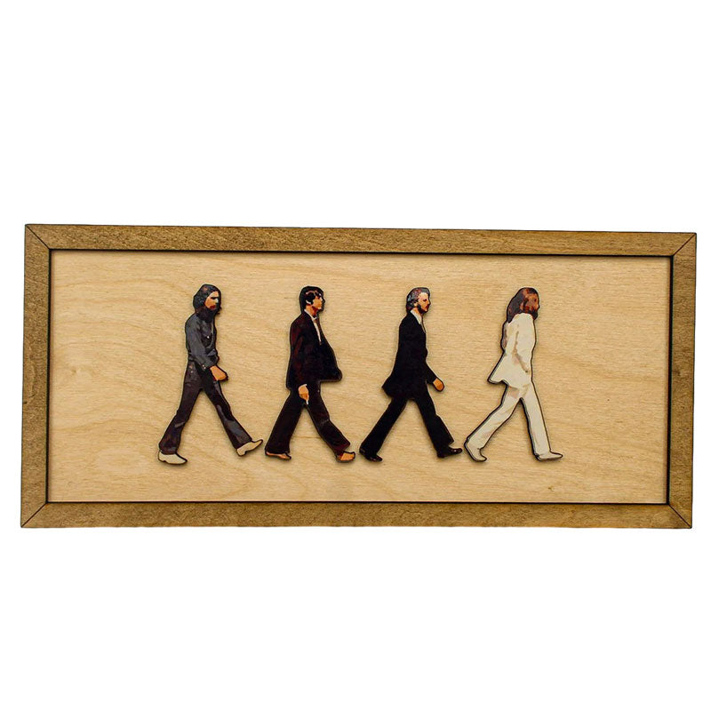 Abbey Road The Beatles indrammet portræt vægdekoration