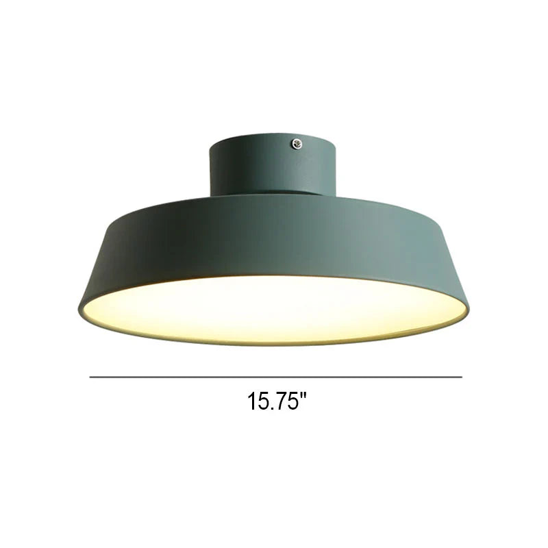 Plafonnier LED rond fin nordique Nordia pour espaces de vie