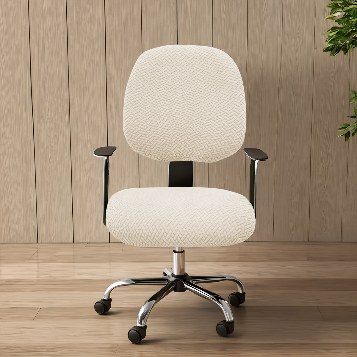 OfficeGuard Elastic Split Chair Back Cover Set For Clean Look