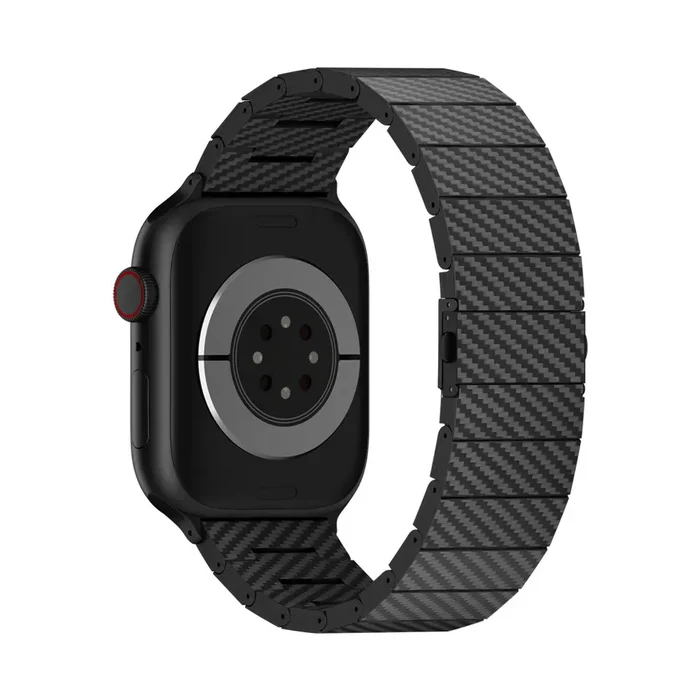 Curea din fibră de carbon AeroWeave cu acoperire din aramid pentru Apple Watch