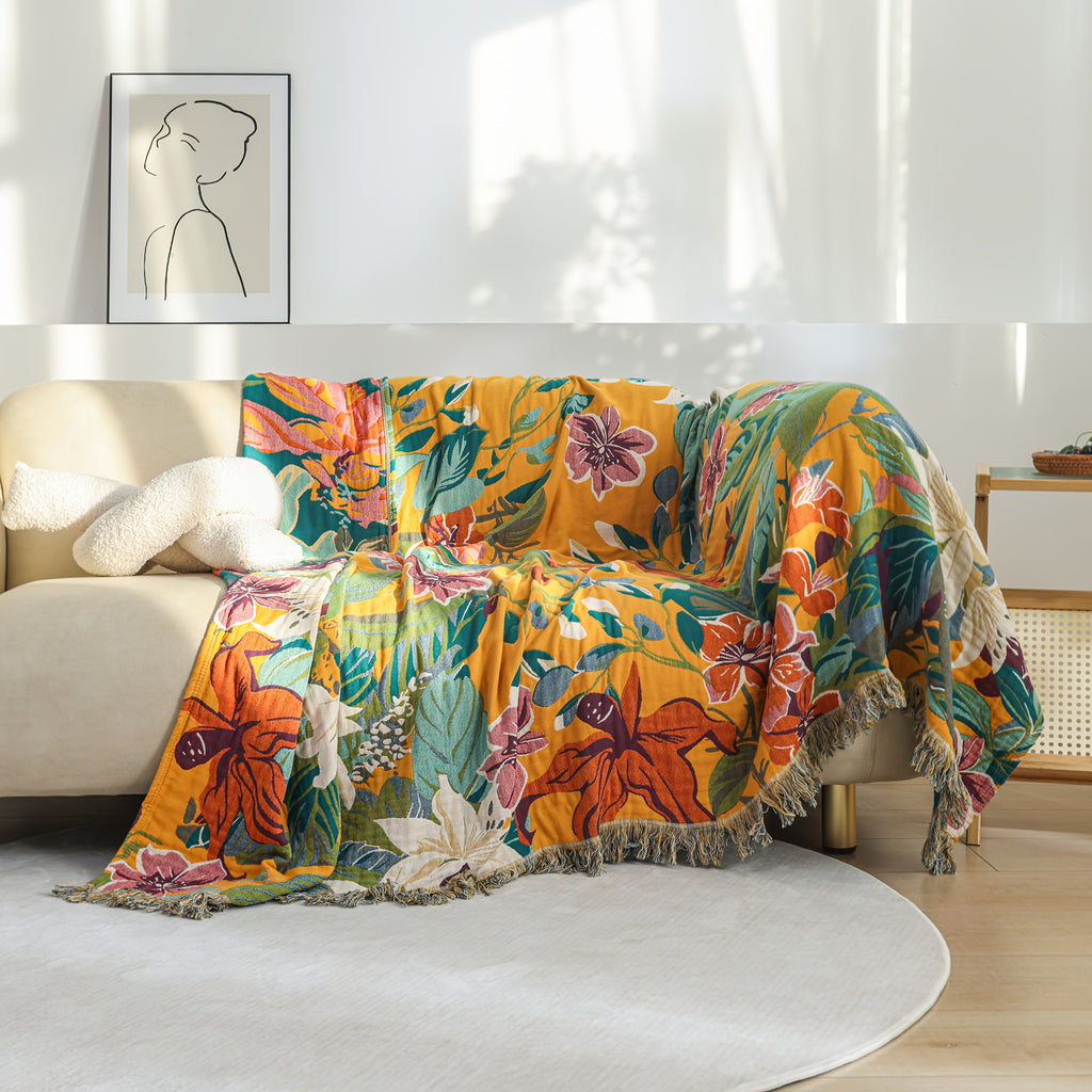 Purebloom Breathable Blanket With Cotton Jacquard For Cool Sleep
