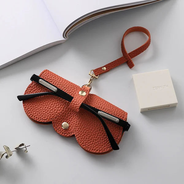 ShadeShield Soft Leather Sunglasses Case