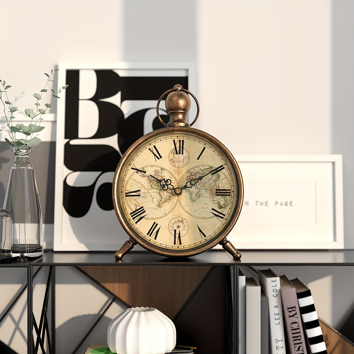 Chateauchime Non-Ticking Desk Clock In Eiffel Tower Style