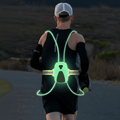 LumaSafe LED-säkerhetsväst för joggare, 6 färglägen, justerbar synlighet