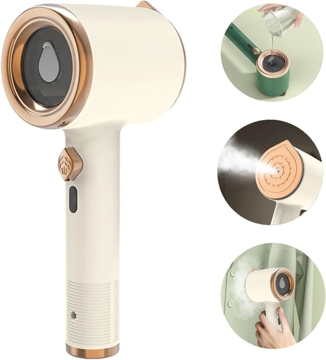 Vaporizador de Tecido Portátil WrinkleAway com Placa de Titânio e Reservatório de 50ml para Viajantes