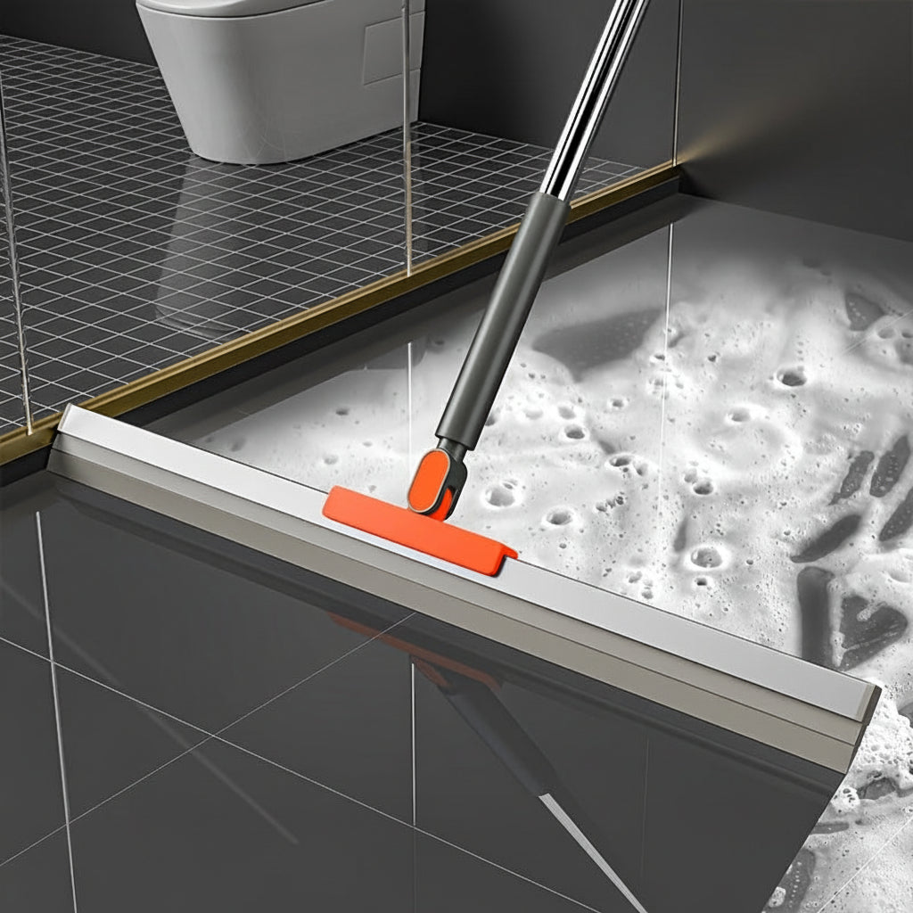 Balai grattoir Aquamop pour toutes surfaces, salles de bains et surfaces vitrées