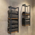 Space Saving Wall Mount Towel Rack For Organized Bathroom