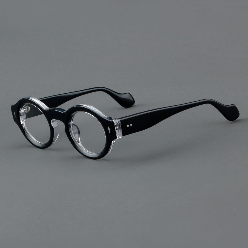 Unisexowe okulary w stylu vintage z oprawkami z acetatu, lekkie i regulowane, certyfikat CE