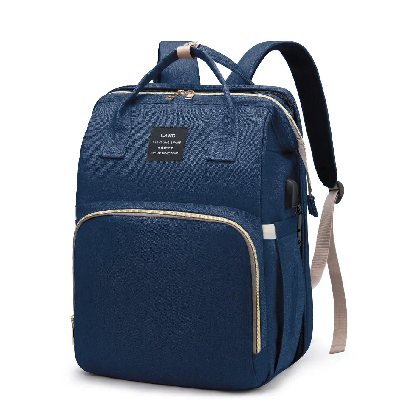 Diaper Bag With Built-In Portable Sleep Surface For Busy Parents On The Move