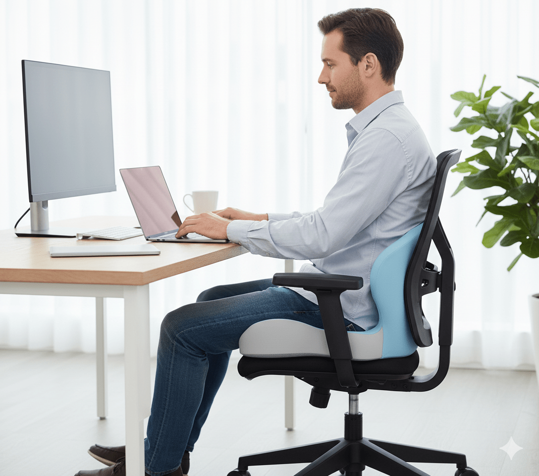NovaComfort All-Day Seat Cushion With Memory Foam And Ergonomic Support For Home Or Office