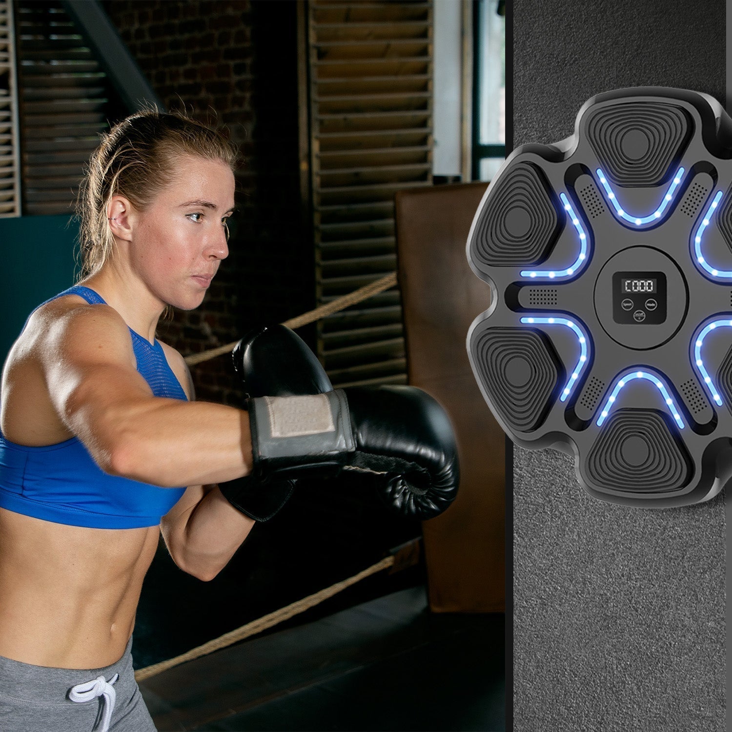 Sistema de Boxeo Rítmico para Entrenamiento en Casa con Guantes