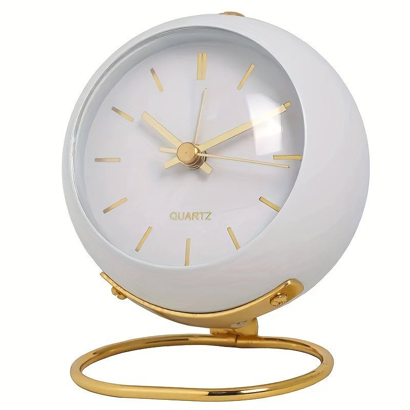 Reloj despertador estilo retro Buzzley con movimiento silencioso y aspecto clásico
