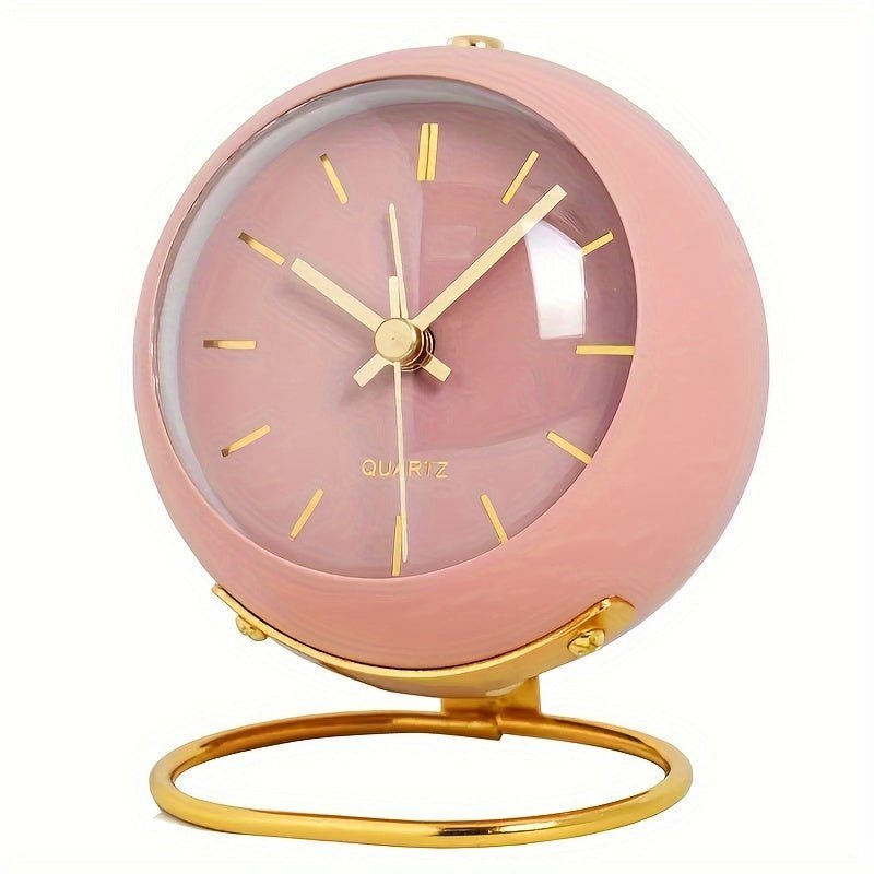 Reloj despertador estilo retro Buzzley con movimiento silencioso y aspecto clásico