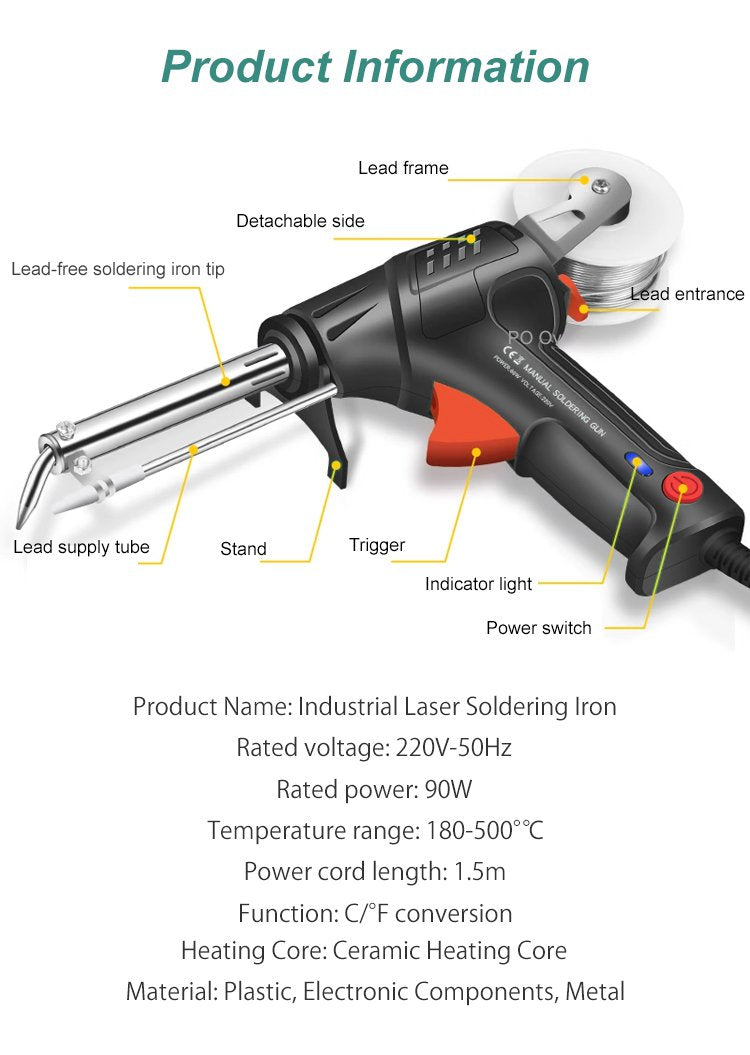 Rapid-Heat Electric Welder With Quick 20-Second Warm-Up And 2-In-1 Weld And Cut Handle