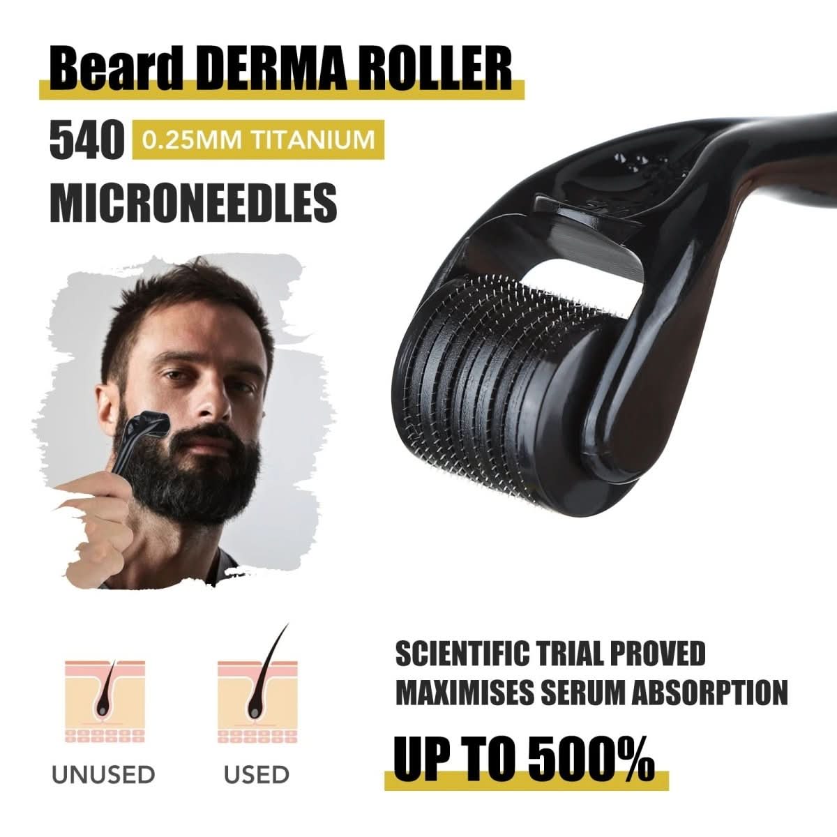 Kit BeardVibe para el Crecimiento de Barba en Zonas Irregulares y para un Crecimiento Saludable de la Barba