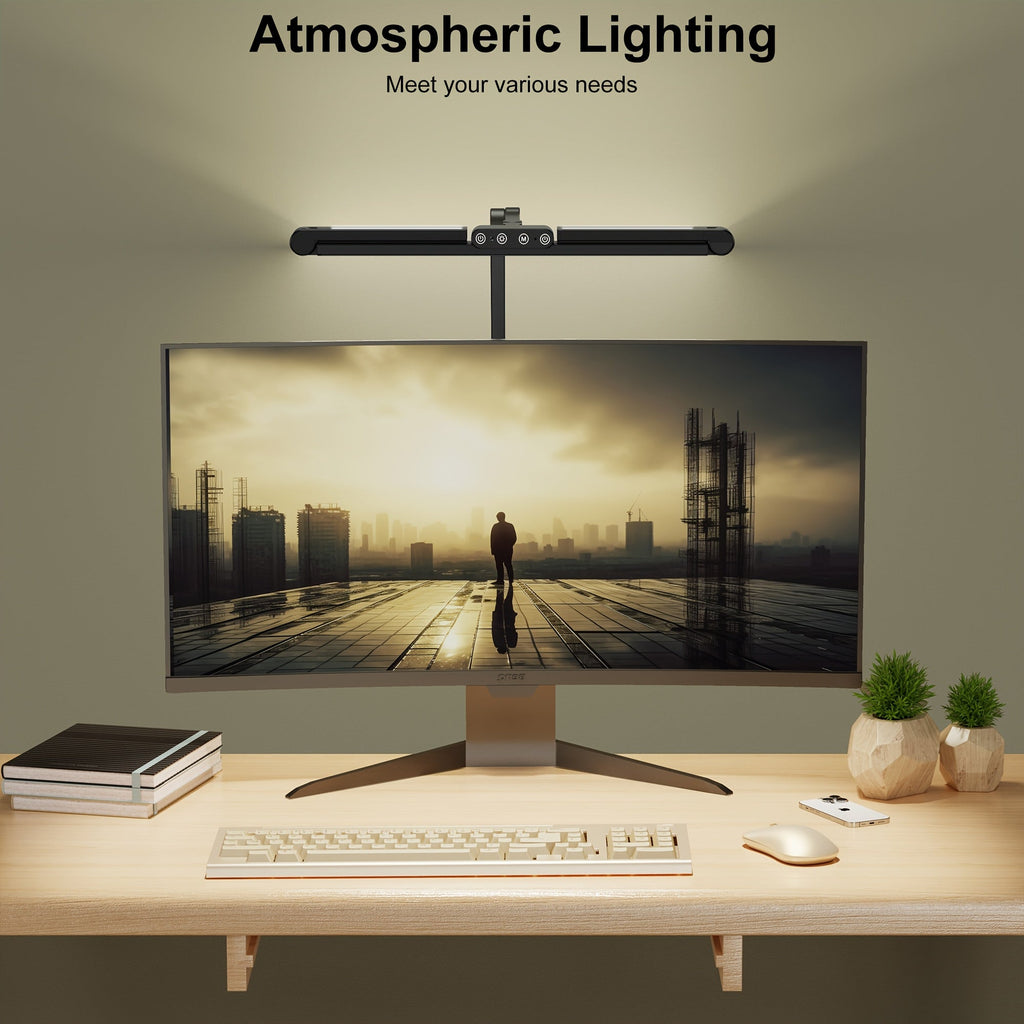 Prismalux Three-Head Clampable Led Desk Lamp for Workspaces