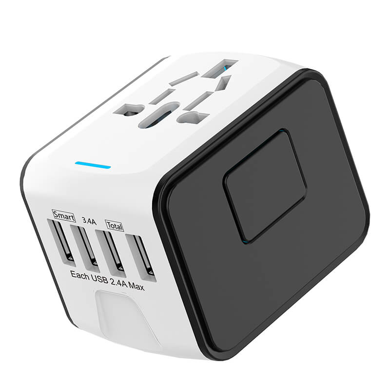 Globaler Reiseadapter 100V 220V für weltweiten Einsatz überall