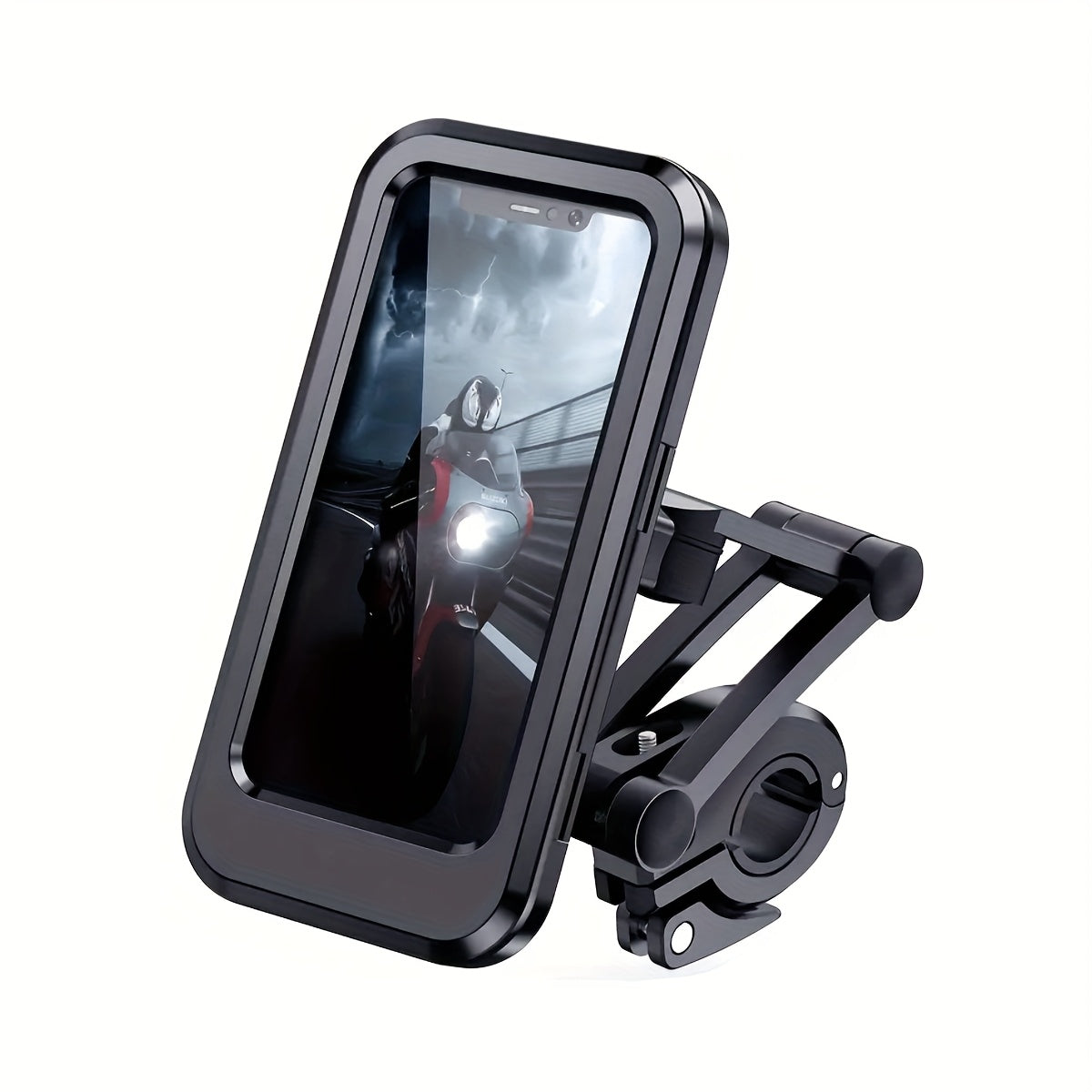 Bikewise テレスコーピング マグネット式スマホホルダー 自転車・電動自転車用、ABSデザイン