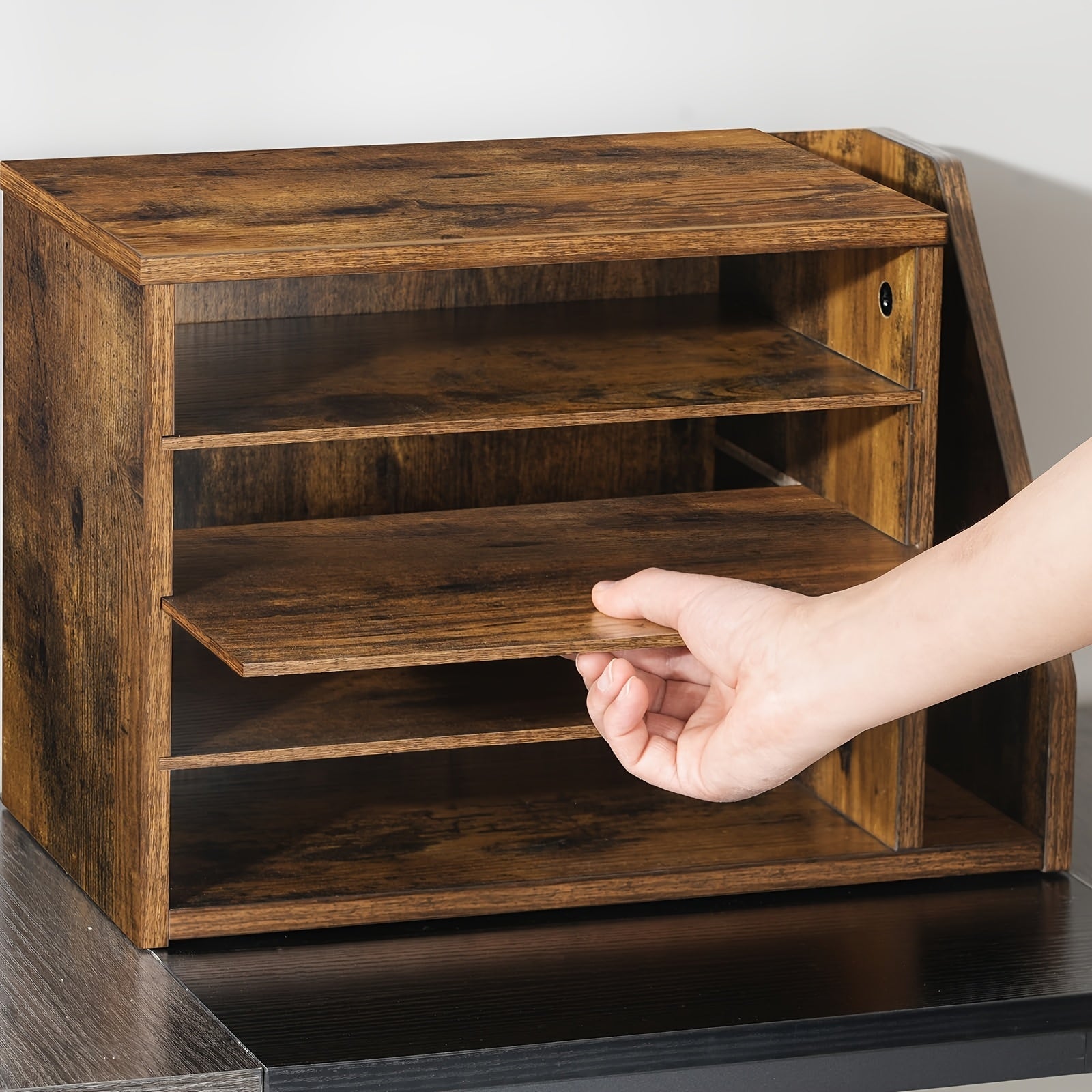 Naturloft Boho-stil vevd kurv for oppbevaring og plantebeholder, sammenleggbar