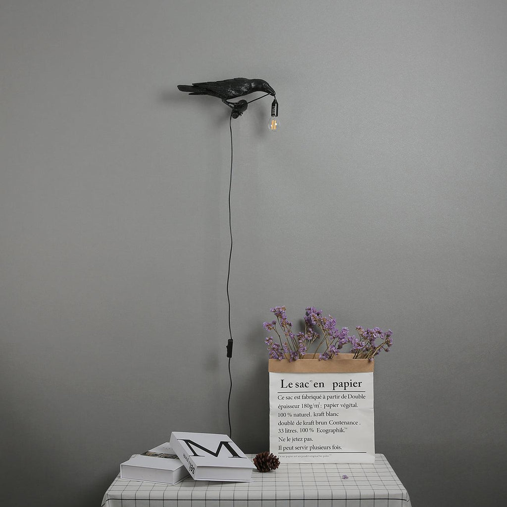 Vogelwandlamp voor woondecoratie met zacht sfeervol accentlicht