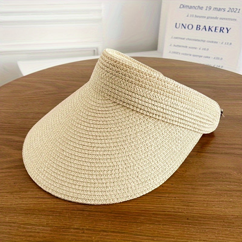 Sun Crown sammenleggbar solhatt med bred brem for daglig UV-beskyttelse