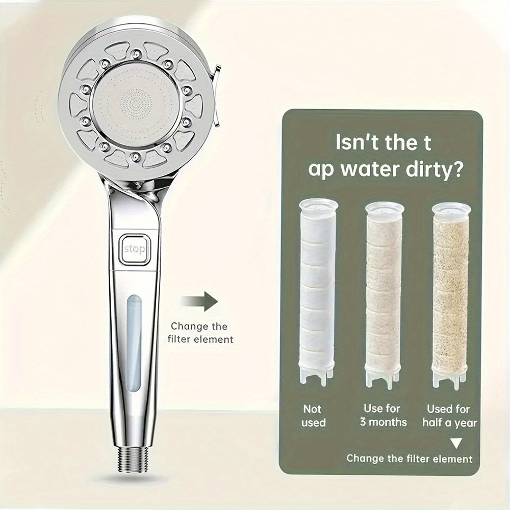 Aqua Serene Modern Rainfall Shower System With Massage Spray