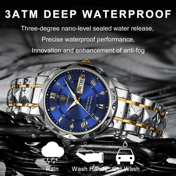 Orologio da uomo impermeabile di lusso del marchio leader con lancette luminose