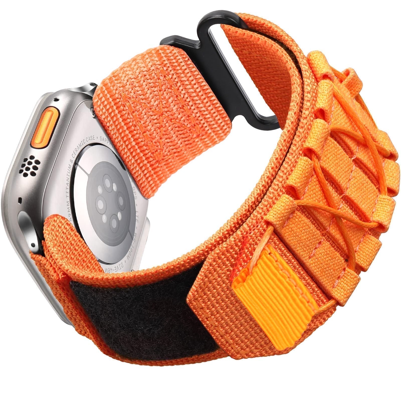 SummitGuard Nylon Canvas Loop Hook And Loop Strap For Apple Watch
