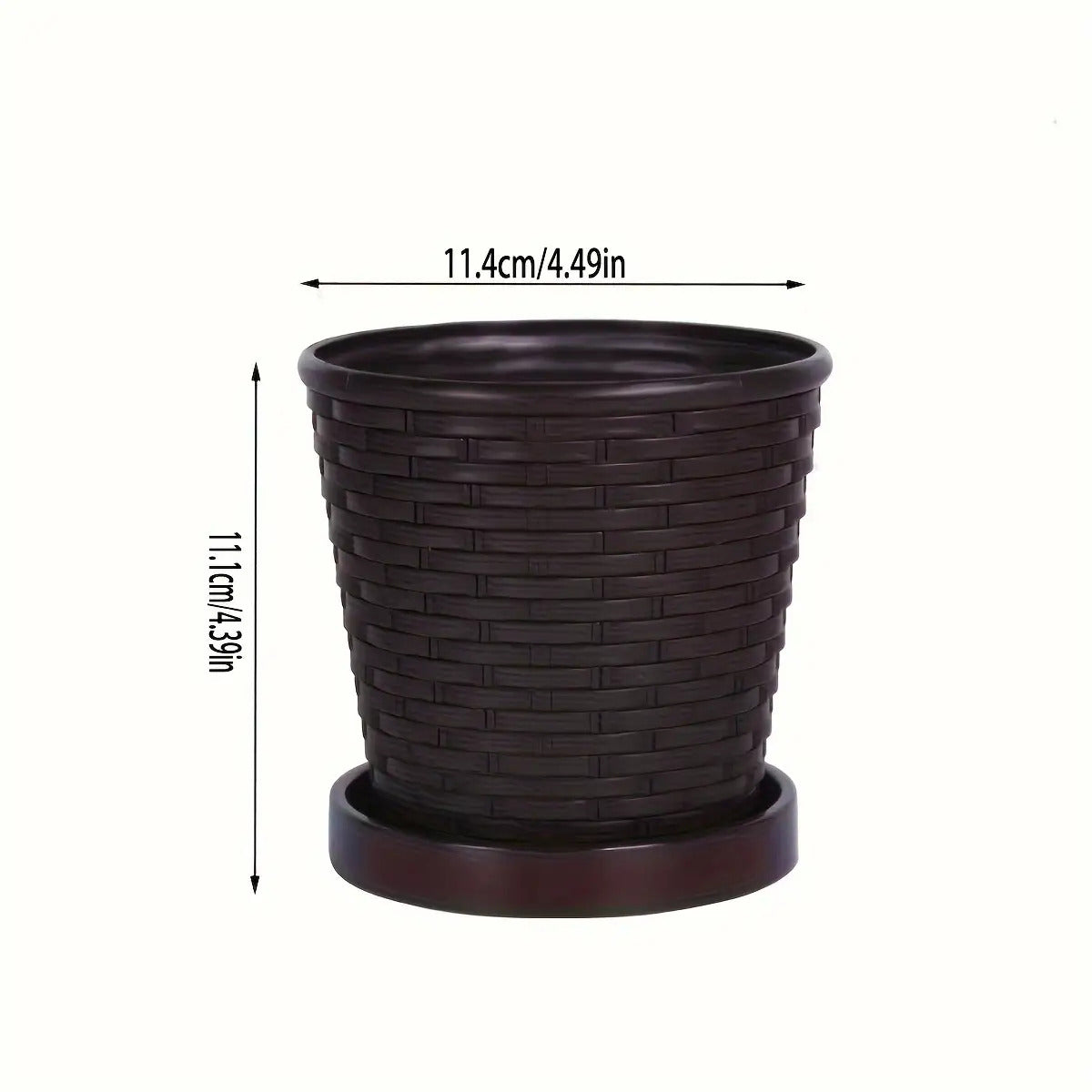 WeaveGrow Pot: Woven Style Planter For Elegant Indoor And Outdoor Decor