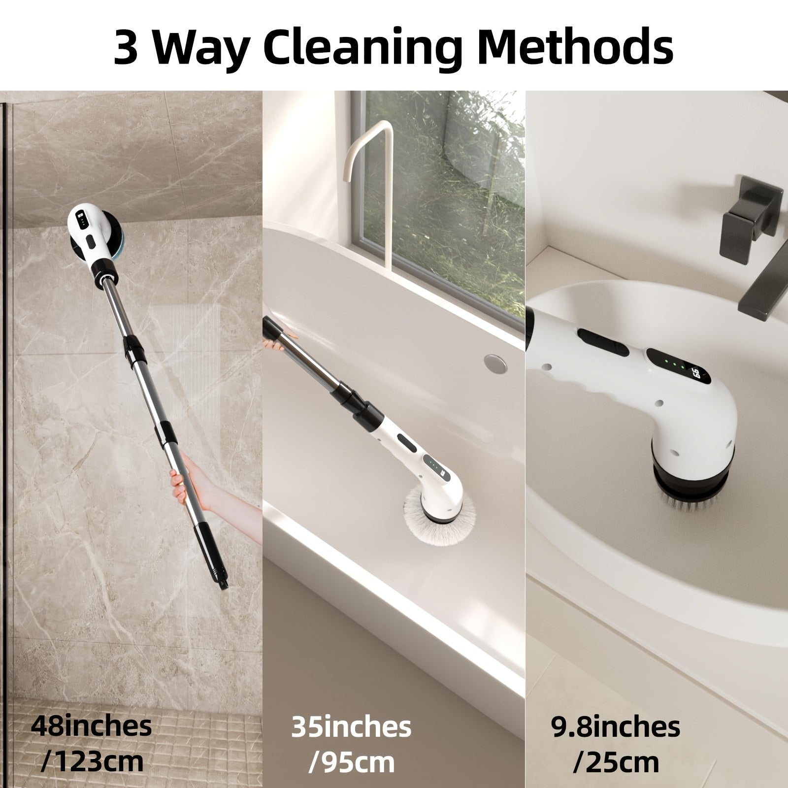 Cleanswift Ev ve Araba için 9'lu Güçlü Temizlik Fırçası Seti