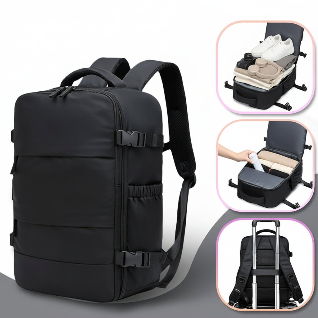 Set de mochila de viaje con aspiradora PackSmart para hombres, mujeres y estudiantes