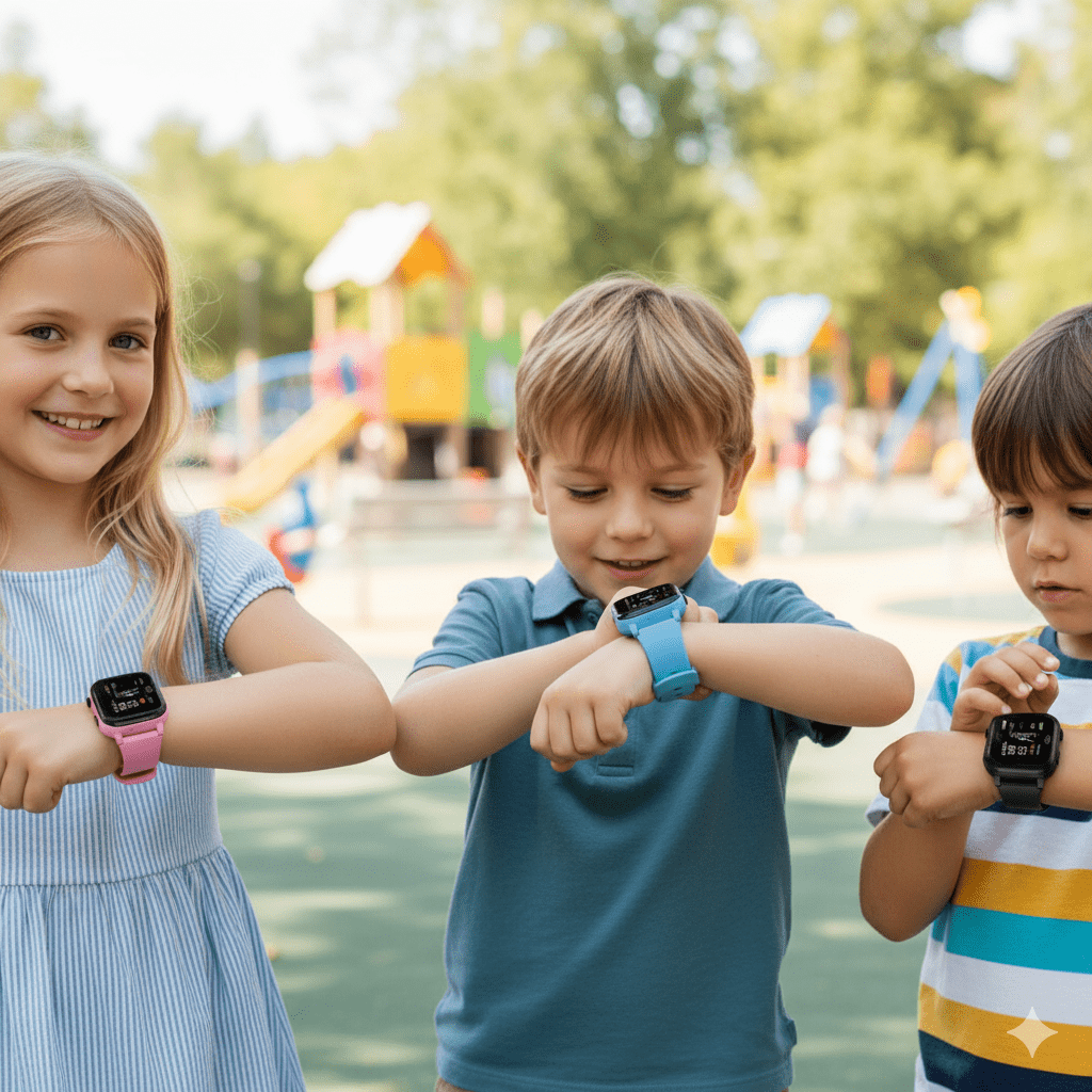 SafeQuest Jr GPS Kids Watch With Real Time Location Tracking And Safety Features