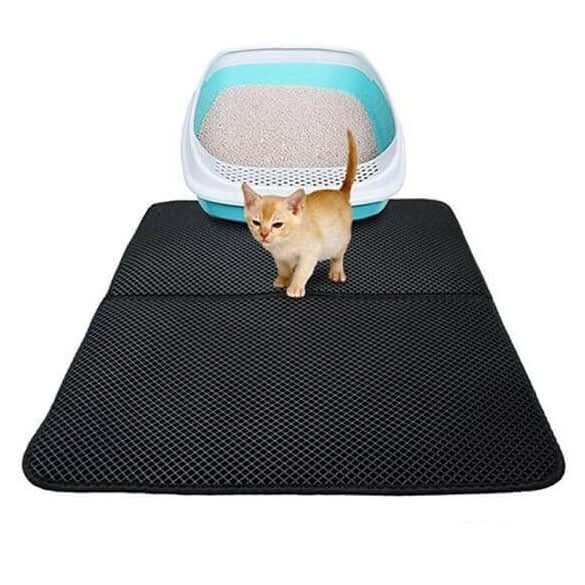 Tappetino per lettiera PawGuard per gatti, antiscivolo e impermeabile, protezione per proprietari di animali