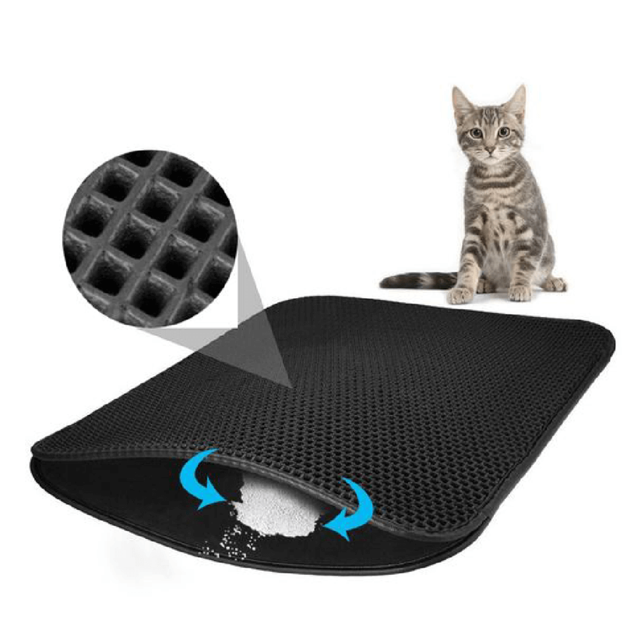 Tappetino per lettiera PawGuard per gatti, antiscivolo e impermeabile, protezione per proprietari di animali