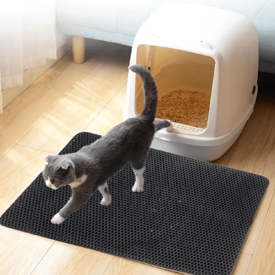 Tappetino per lettiera PawGuard per gatti, antiscivolo e impermeabile, protezione per proprietari di animali
