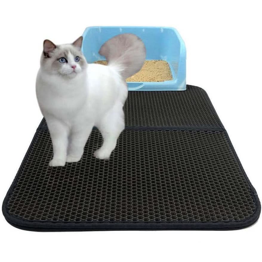 Tappetino per lettiera PawGuard per gatti, antiscivolo e impermeabile, protezione per proprietari di animali