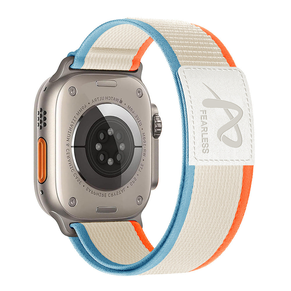 Cinturino in nylon a loop per orologio con chiusura a strappo per Apple Watch