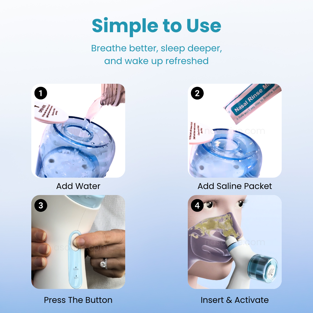 ClearBreathe Two-Stage Nose Cleaner For Easy Breathing Comfort
