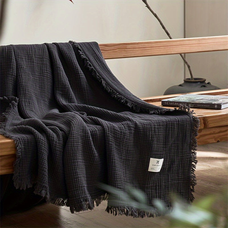 Softcloud 4-Layer Cotton Crepe Blanket For Everyday Use And Comfort