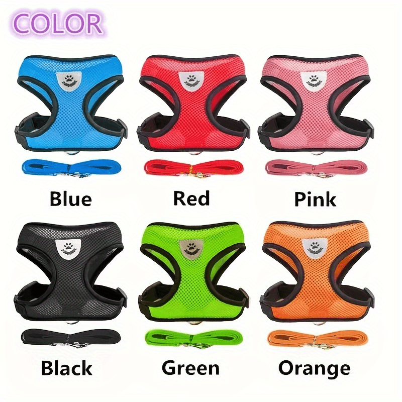 Nightwalk Reflective Vest With Leash For Dogs And Cats