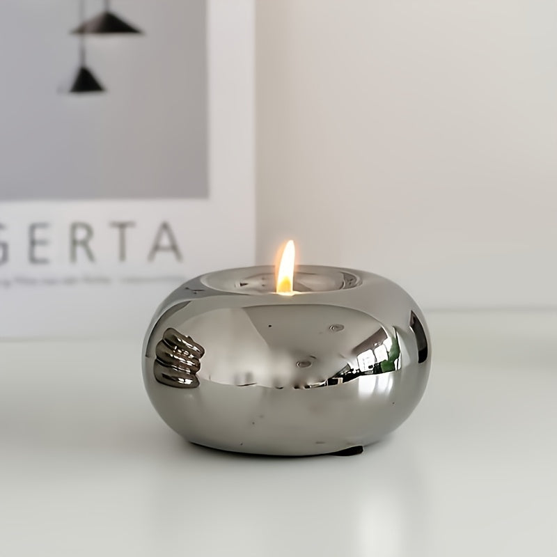 Auragleam Disk Tealight Holder Ceramic Stand For Decor