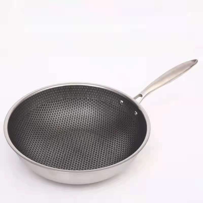 AuroraPro Everyday Nonstick Frying Pan With Stainless Steel Construction