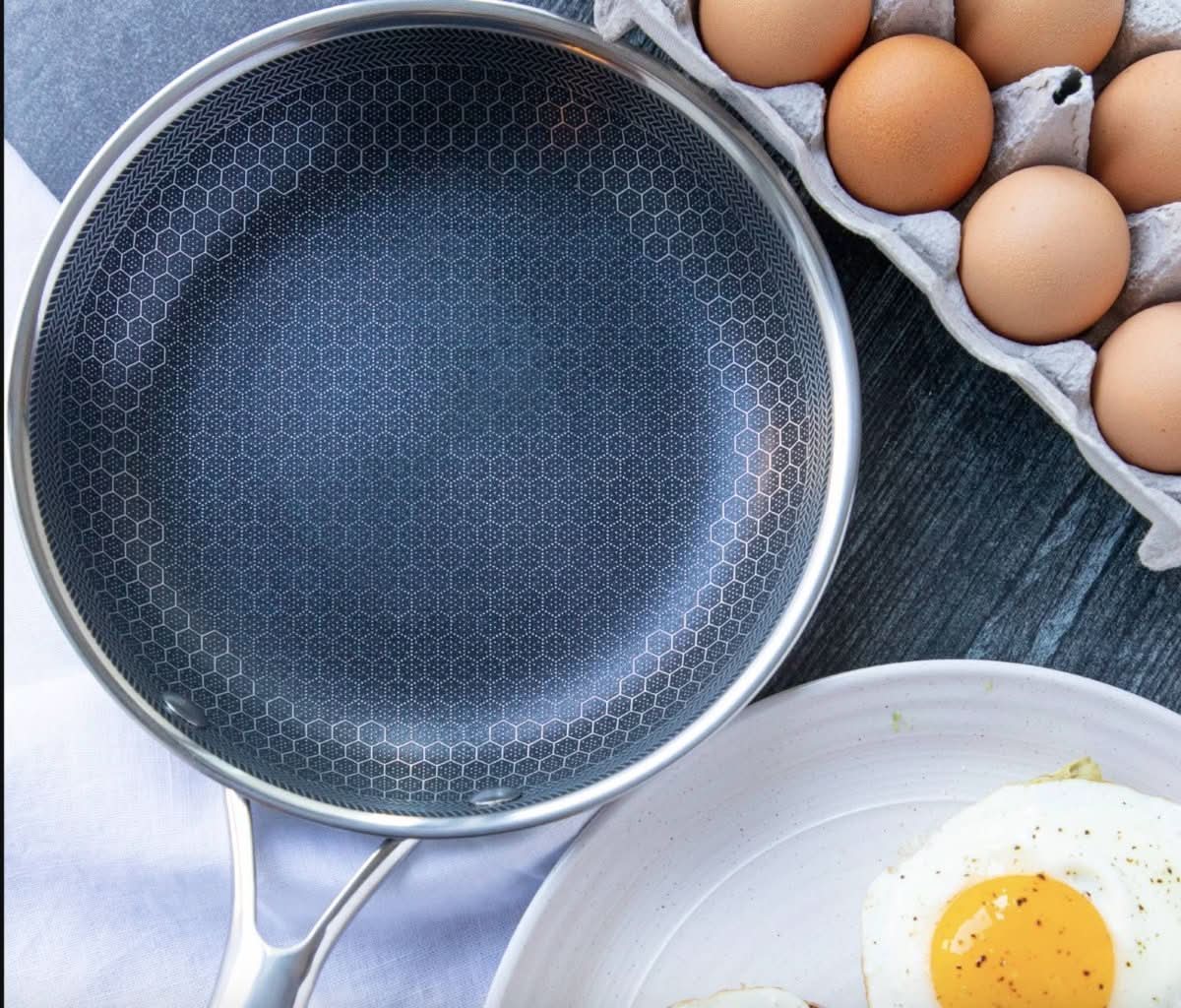 AuroraPro Everyday Nonstick Frying Pan With Stainless Steel Construction