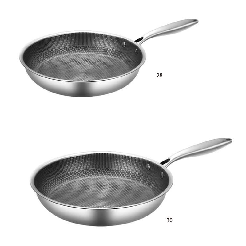 AuroraPro Everyday Nonstick Frying Pan With Stainless Steel Construction