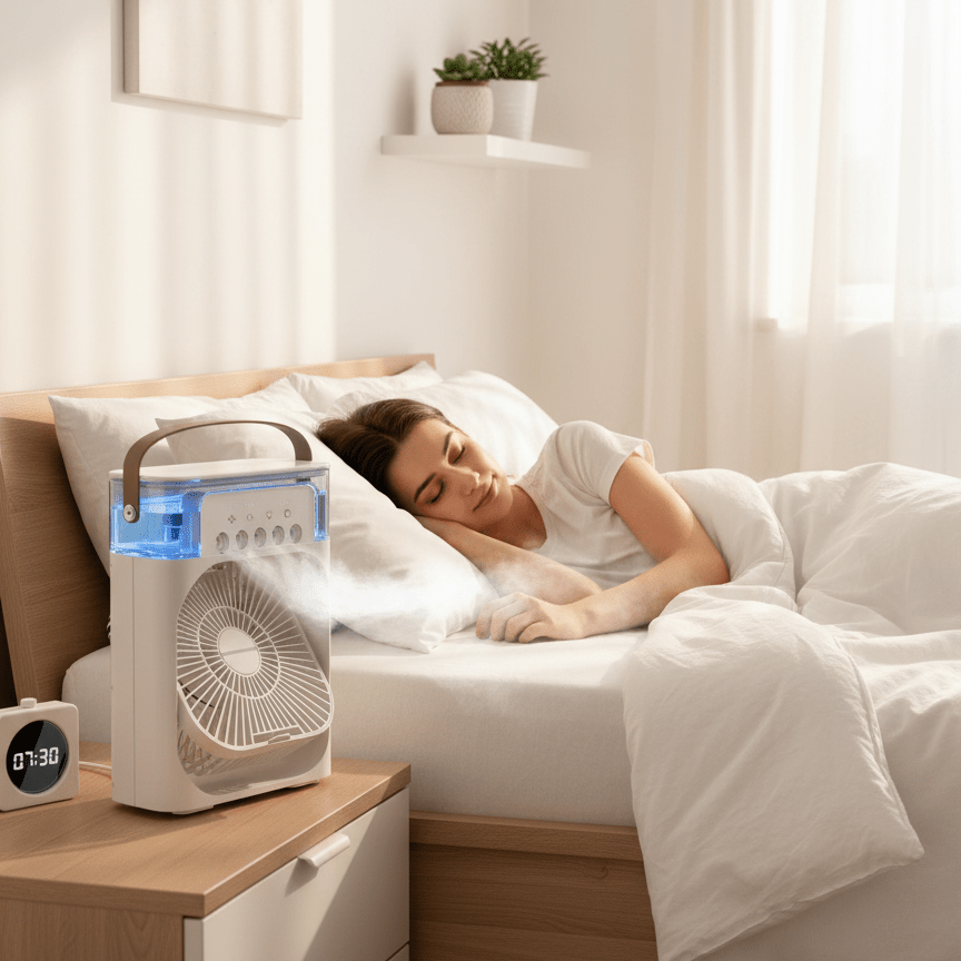 CoolPod Evaporative Desk Cooler Delivers Personal Cooling at Your Workspace