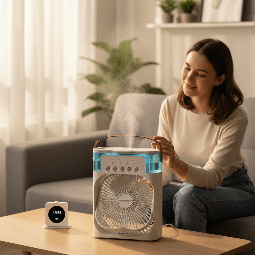 CoolPod Evaporative Desk Cooler Delivers Personal Cooling at Your Workspace