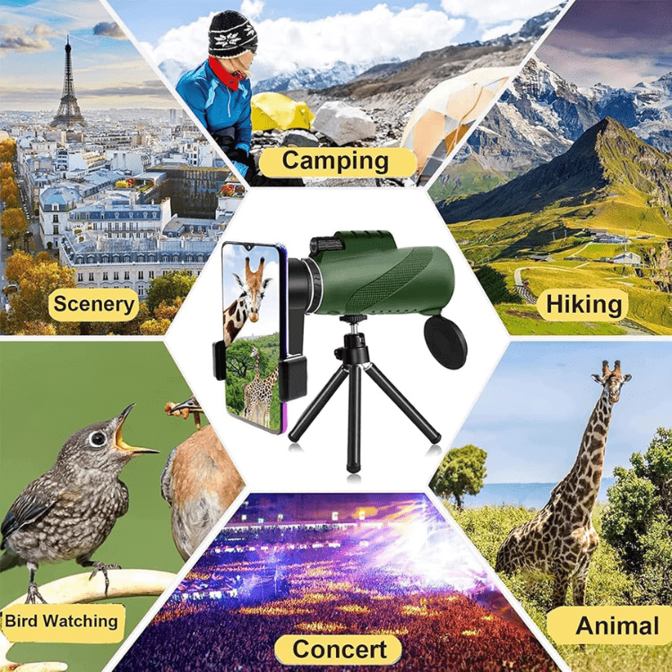 TrailPeak 600X Ultra Zoom Monocular With HD Lens For Outdoor Exploration