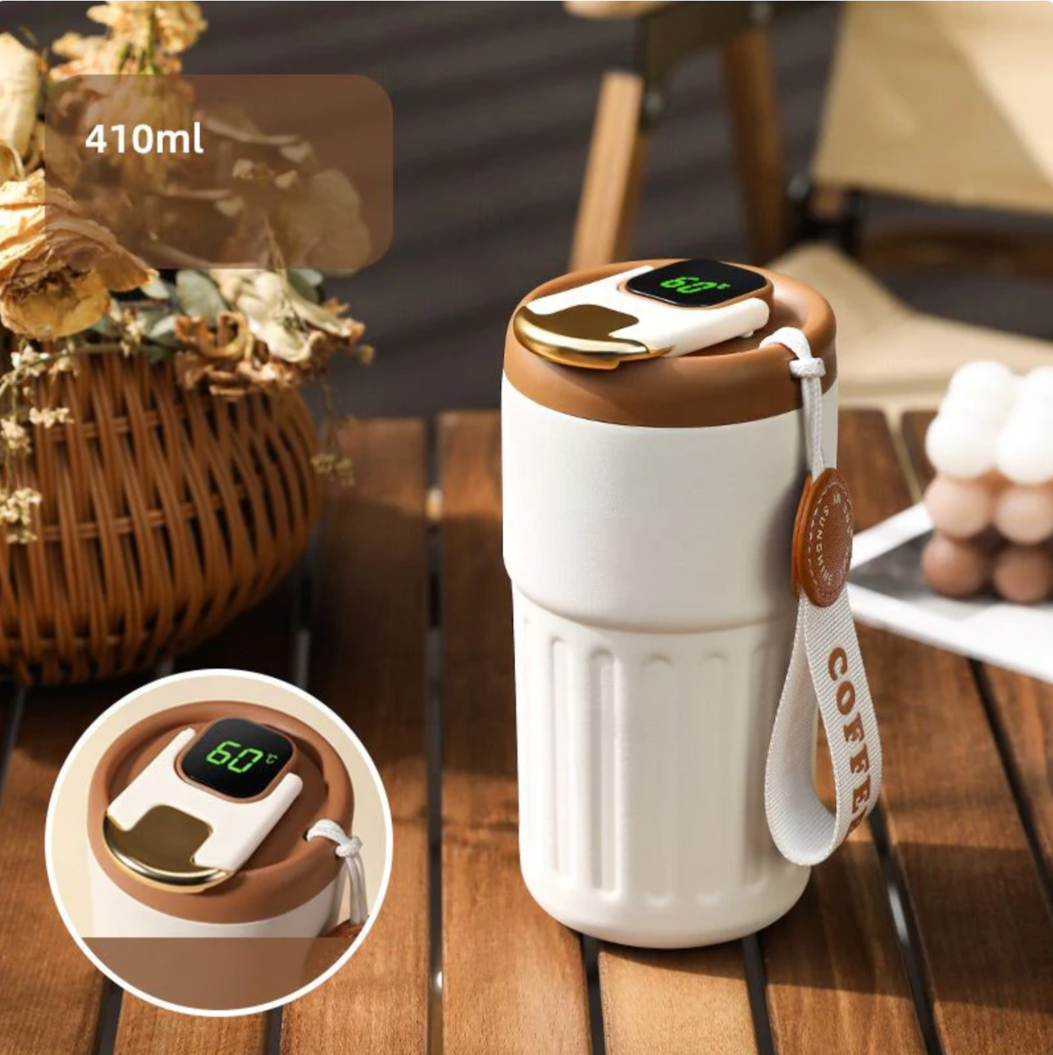 ThermoSip Compact Insulated Cup For Coffee On The Go